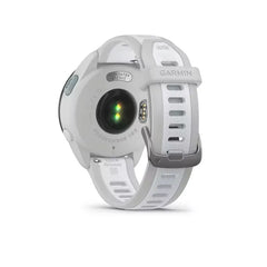 Garmin Forerunner 165 43MM AMOLED GPS Running Smartwatch (010-02863-21) – Mist Gray / Whitestone