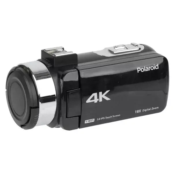 Polaroid 4K 18X Zoom Touch Screen Wi-Fi Digital Camcorder – Black