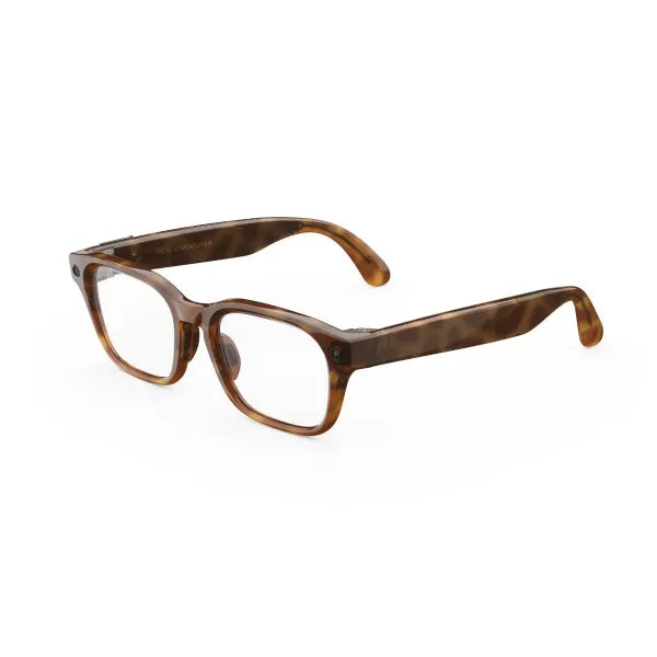 Meta Adventurer Smart AI glasses - Classic Tortoise Frame With Clear Lenses (Size Standard)