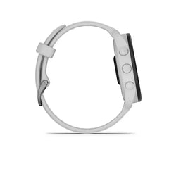Garmin Forerunner 165 43MM AMOLED GPS Running Smartwatch (010-02863-21) – Mist Gray / Whitestone
