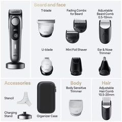 Braun Series 7 All-in-One Trimmer (AIO7440), 12-in-1 Cordless Men's Grooming Kit with AutoSense Technology