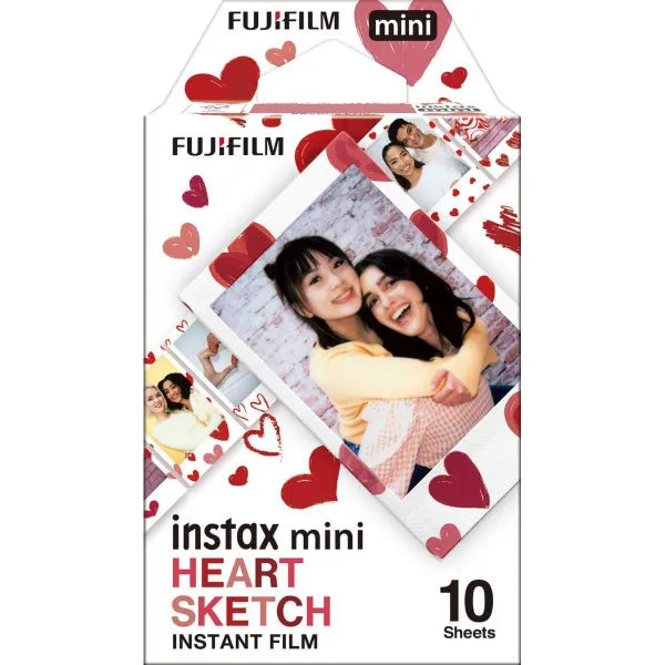FUJIFILM Instax Mini Heart Sketch (10 Sheets)