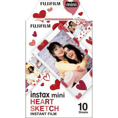 FUJIFILM Instax Mini Heart Sketch (10 Sheets)