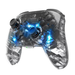 PDP Afterglow Wireless Deluxe Gaming Controller For Nintendo Switch - Transparent