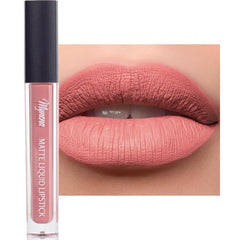 Mynena Liquid Matte Lipstick Long-Lasting Waterproof | Lightweight Comfortable Non-Drying | High Pigment Intense Color Lip Stain | Paraben-Free Talc-Free Vegan & Cruelty-Free