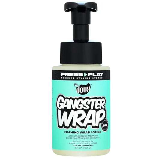 The Doux Heat Protect Collection for Curly Hair – Gangster Wrap Foaming Lotion, Just Glaze Blowout Primer & Fast Forward Heat Protectant Spray