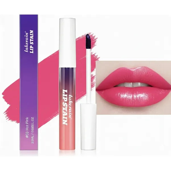 Peel Off Lip Stain Lipstick, Lip Tint Peel Off Lip Liner, Lip Gloss, Long Wear Tattoo Peel Off Lip Liner Stain Matte Finish Peel Off Lip Stick, Waterproof Tint Peel Off Stain Lipstick (#03 Hot Pink)