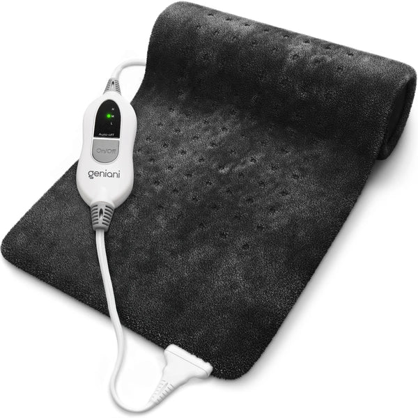 Geniani XL Electric Heating Pad 12"×24", Heat Pad for Neck, Shoulders and Muscle Pain with Auto Shut off