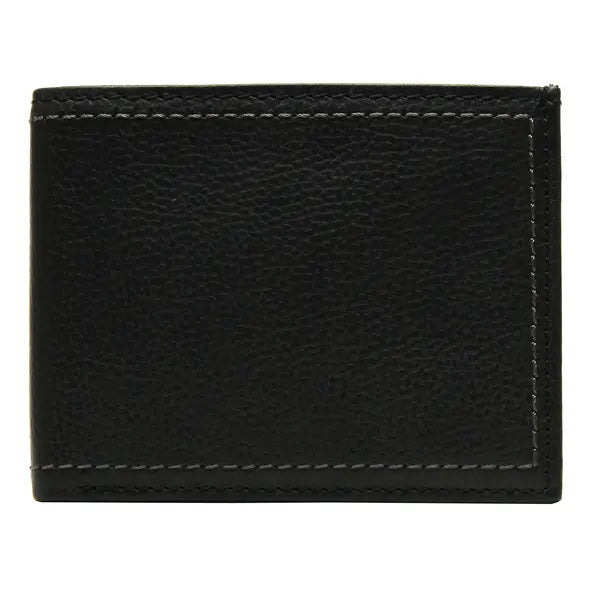 George Male Casual Dressy Trifold Wallets - Black