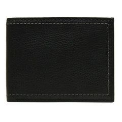 George Male Casual Dressy Trifold Wallets - Black