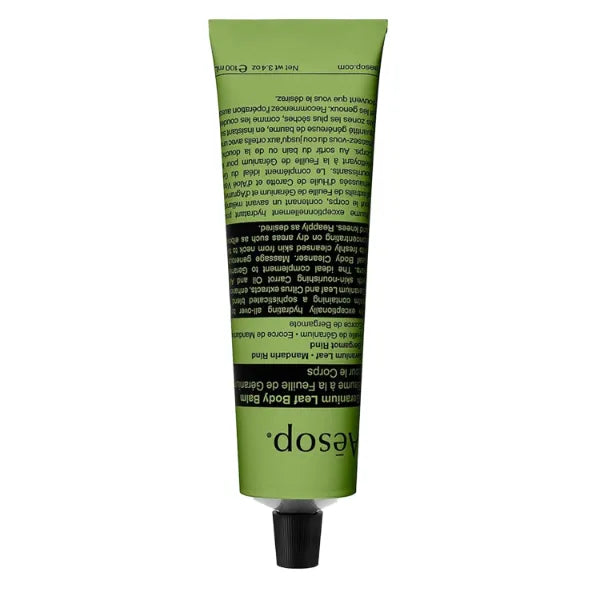 Aesop Travel Body Balm| Hydrating & Nourishing Formulas with Shea Butter, Nut Oils, Cocoa Butter, Aloe Vera & Citrus Extracts | 3.4oz / 100mL