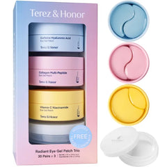 TEREZ & HONOR Korean Under Eye Patch Collection – Hydrating, Brightening & Anti-Aging Hydrogel Masks for Dark Circles, Puffiness & Wrinkles