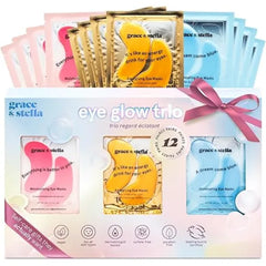 grace & stella Award Winning Under Eye Mask Reduce Dark Circles, Puffy Eyes, Undereye Bags, Wrinkles, Gel Under Eye Patches, Birthday Gifts for Women