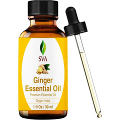 SVA ORGANICS Essential Oil 100% Natural Oil for Diffuser, Hair Care, Face, Skin Care, Aromatherapy, Scalp and Body Massage with Dropper - 1 Fl Oz