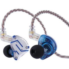 Linsoul KZ ZS10 Pro, 4BA+1DD 5 Driver in Ear Monitor, HiFi Wired Earbuds, Gaming Earbuds, Hybrid IEM Earphones with Stainless Steel Faceplate, Detachable Cable for Musician(Without Mic)