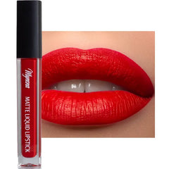 Mynena Liquid Matte Lipstick Long-Lasting Waterproof | Lightweight Comfortable Non-Drying | High Pigment Intense Color Lip Stain | Paraben-Free Talc-Free Vegan & Cruelty-Free