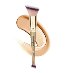 Daubigny Dual-Ended Foundation & Concealer Brush | Premium Luxe Hair for Liquid, Cream, and Powder
