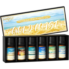 HIQILI Premium Fragrance Oil Gift Sets – 6-Pack Scented Oils for Candle Making, Diffusers, Soap & DIY Crafts (6 x 10ml)