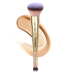 Daubigny Dual-Ended Foundation & Concealer Brush | Premium Luxe Hair for Liquid, Cream, and Powder