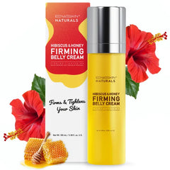 Enaskin Naturals Hibiscus and Honey Firming Cream - Skin Tightening Belly Cream for Loose Skin, Cellulite & Stretch Marks - Anti Aging Body Moisturizer for Stomach, Thighs & Butt
