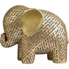 Kakizzy Elephant Statue, African Animal Decor, Wooden Elephant Gift for Women, Boho Decor for Living Room, Shelf, Office