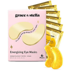 grace & stella Award Winning Under Eye Mask Reduce Dark Circles, Puffy Eyes, Undereye Bags, Wrinkles, Gel Under Eye Patches, Birthday Gifts for Women