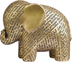 Kakizzy Elephant Statue, African Animal Decor, Wooden Elephant Gift for Women, Boho Decor for Living Room, Shelf, Office