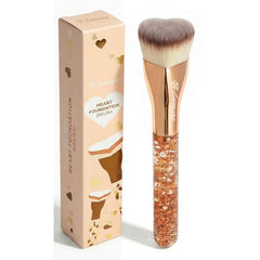 Lamora Makeup Brush Foundation Kabuki Flat Top Face Brush for Liquid, Cream, and Powder Cosmetics Full Coverage Blending, Buffing, Stippling, Contouring