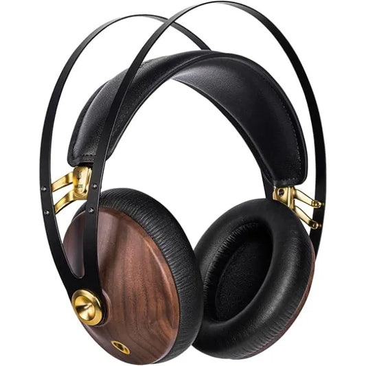 MEZE AUDIO 99 Classics Wired Wooden Closed Back Over Ear Headphones with Microphone