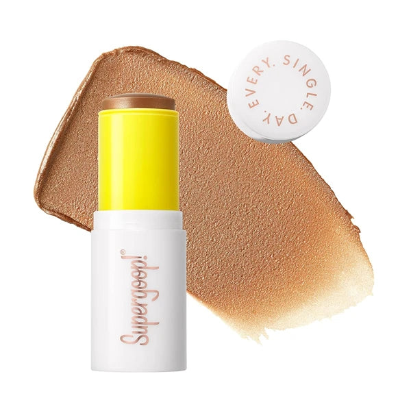 Supergoop! Glowscreen Sunlighter Glow & Protect Stick SPF 45 – Sunrise & Golden Hour Shades – Sheer Sunkissed Highlighter Stick for Radiant Glow & Sun Protection – 0.35 oz