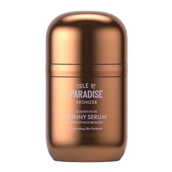 Isle of Paradise Sunny Serum Bronzing Serum Instantly Illuminating Liquid Face Bronzer with Niacinamide, Buildable Wash Off Formula for Versatile Wear