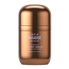 Isle of Paradise Sunny Serum Bronzing Serum Instantly Illuminating Liquid Face Bronzer with Niacinamide, Buildable Wash Off Formula for Versatile Wear