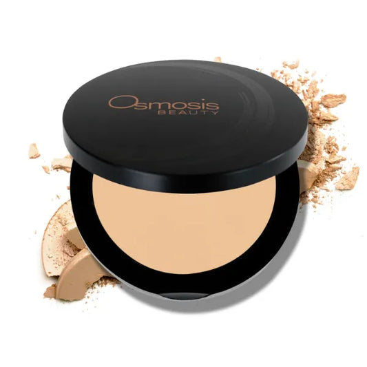 OSMOSIS Mineral Pressed Base Foundation, Lightweight Powder Makeup, Medium To Full Coverage, Matte Finish