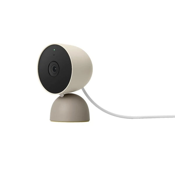 Google Nest Cam Indoor Wired Security Camera (2nd Gen) (GA03179-US) - Linen