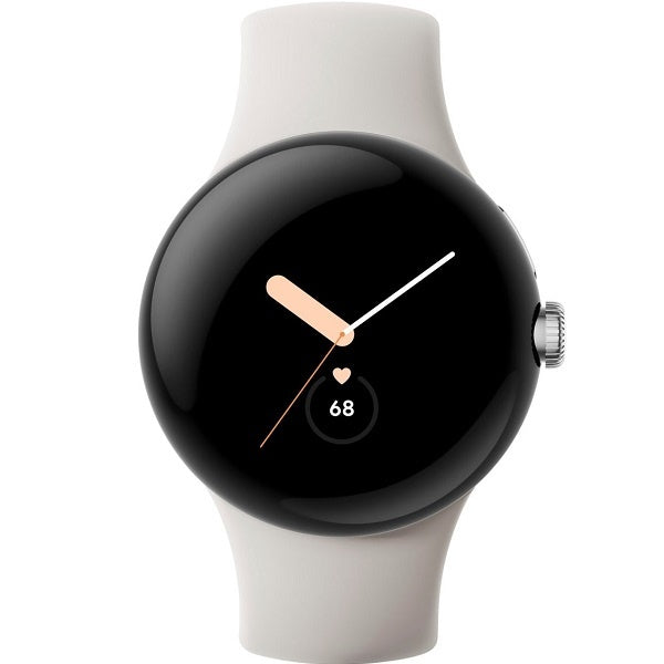 Google Pixel Smart Watch (GA03182-US) - Polished Silver / Chalk