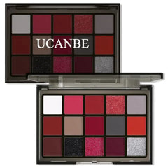 UCANBE 15 Color Eyeshadow Palette Collection – Vibrant Neon, Smoky & Neutral Shades – Highly Pigmented Matte, Shimmer & Glitter Finishes