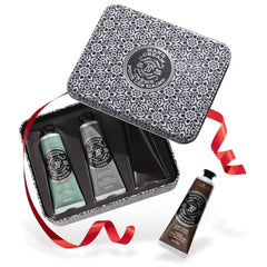 La Chatelaine French Hand Cream Trio Gift Set – Travel Size Tin with 20% Organic Shea Butter – Nourishing Hand Care for Women & Men