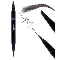 Mynena Waterproof Microblading Eyebrow and Eyeliner Pen | Quick Drying Long Lasting Smudgeproof | Micro-Fork Fine Tip Pencil for Natural Hairlike Tattoo Sketch | Sensitive Skin Friendly | Easy to Use