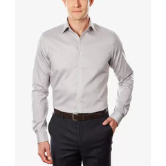 Michael Kors Men's Slim Fit Airsoft Performance Non-Iron Dress Shirt