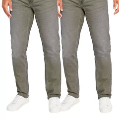 Blu Rock Men's Flex Stretch Slim Straight Jeans, Pack of 2
