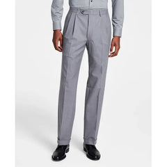 Michael Kors Men's Pleated Solid Classic Fit Pant