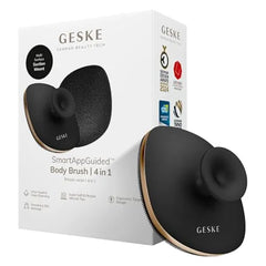 GESKE Body Brush 4 in 1 Design with Metal Ring Cleansing Brush for the Entire Body Professional Deep Cleaning Soft Silicone Bristles Ergonomic Two Finger Design