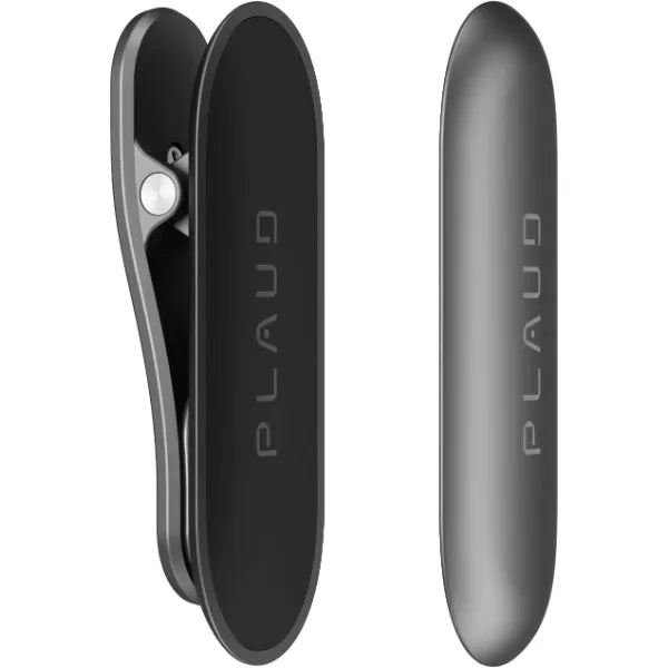 Plaud NotePin Magnetic Clip & Pin (Gray) | Lightweight Wearable Mount