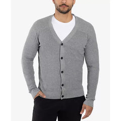 X-Ray Men's Basic Ribbed Cardigan