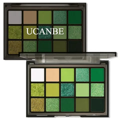 UCANBE 15 Color Eyeshadow Palette Collection – Vibrant Neon, Smoky & Neutral Shades – Highly Pigmented Matte, Shimmer & Glitter Finishes