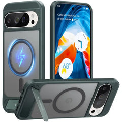 TORRAS Magnetic Case with Built-In Kickstand for Google Pixel 9 Pro XL / 10 Pro XL – MagSafe Compatible Slim-Fit Protective Cover with 12-ft Military-Grade Drop Protection