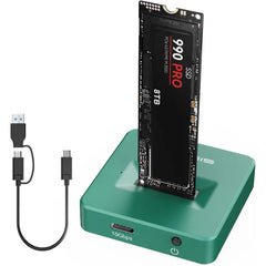 ACASIS NVMe to USB Docking Station, 10Gbps M.2 SSD Reader Adapter with Aluminum Alloy Heat Dissipation, Supports M-Key NVMe & B+M Key SATA SSD