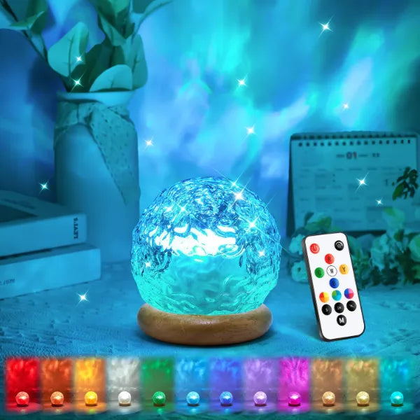 One Fire Ocean Projector for Bedroom,18 Color LED Mood Lighting,Girls Gifts