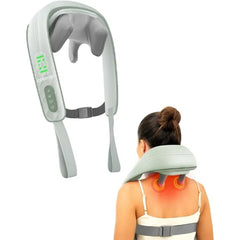 Snailax Cordless Neck Massager with Heat, Kneading Neck and Shoulder Massager Deep Tissue, Shiatsu Back Pillow, 2 Heating Levels,Gifts for Mom Dad
