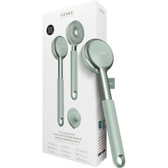 GESKE LED Sonic Full Body Brush 9 in 1 Body Cleansing Brush & Intensive Exfoliator with LED with SmartSonic Pulsations Expert Deep Cleansing & Massage Rough Skin Remover Adjustable Handle
